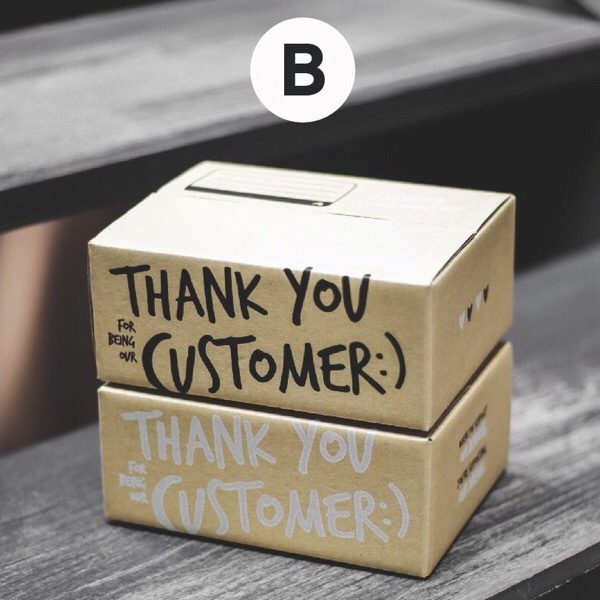 #T005 Thank You Customer Box Size B 17x25x9cm - 1 Set (20PCS)