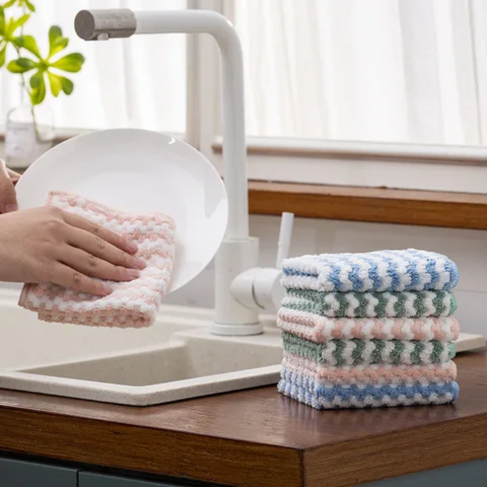 4PCS Microfiber Towel 25x25cm