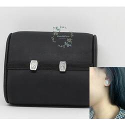 Silver Rhodium Plated Elegant Earring