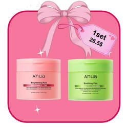 🔥Bundle includes : ANUA Azelaic 10 Hyaluron Redness Soothing Pads 60Ea + Anua Niacinamide 5% TXA Brightening Pads 60ea