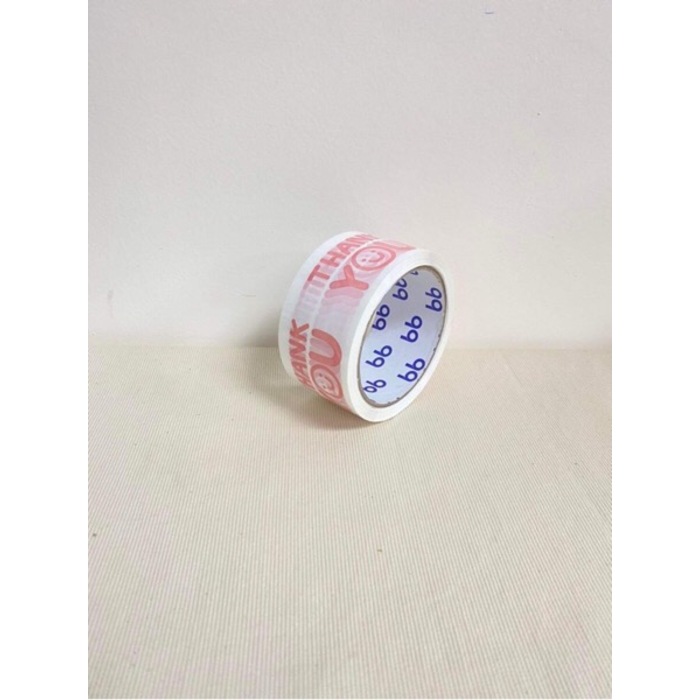 Thank You Tape White + Peach