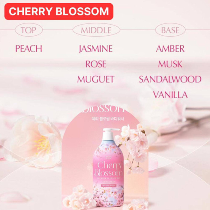 Happy Bath Cherry Blossom Body wash 