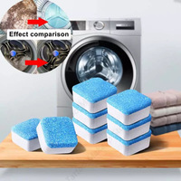 12PCS Washing Machine Cleaner Effervescent Tablets 