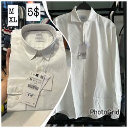 Men Long Sleeve Shirt - White 