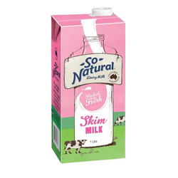 So Natural Dairy UHT Skim Milk-1L