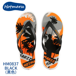 Hotmarzz M-Coconut Sunset Black Flip Flop 