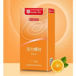 Double One Rib Condom - 12PCS
