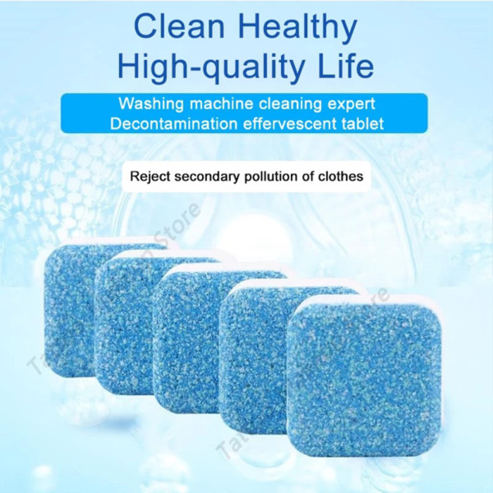 12PCS Washing Machine Cleaner Effervescent Tablets 