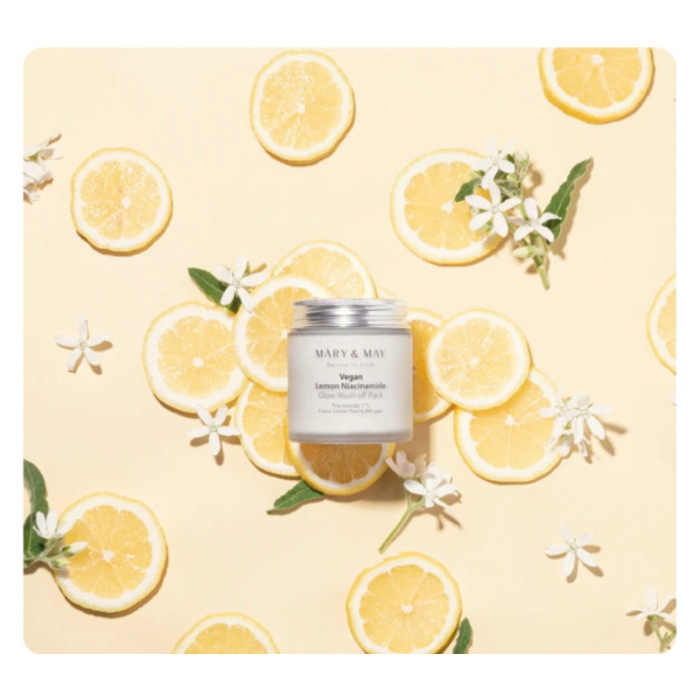 MARY&MAY Vegan Lemon Niacinamide Glow Wash off Pack 