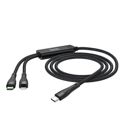 HOCO Cable Charger U102 100W 2-in-1 (Type-C to Type-C + Lightning)