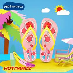 Hotmarzz Watermelon Yellow Flip Flop 