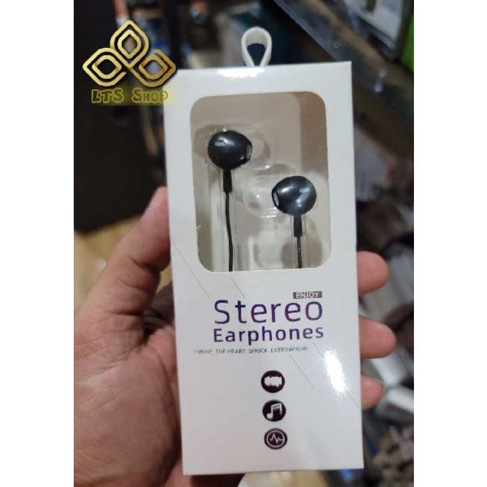 Enjoy 3.5mm Stereo Wired Earphones - Black