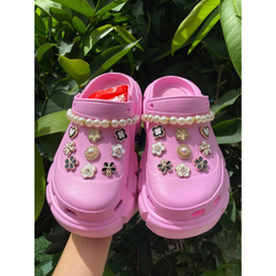 🇹🇭 Baoji Big Toe Shoes Tank Shape - Pink