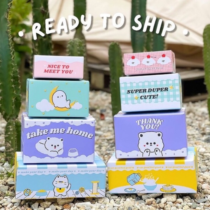 #L01 Super Duper Cute Box Size 0+4 11x17x10cm - 1 Set (10PCS)