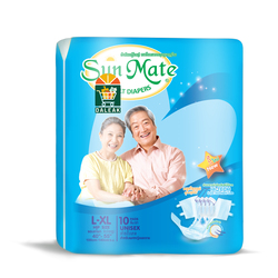 SUNMATE ADULT DIAPER (L-XL)-10'S