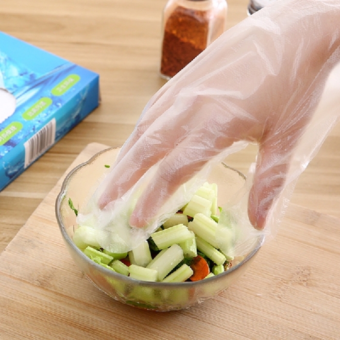 ស្រោមដៃថង់ | 200pcs/box Plastic Gloves