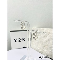 B letter earrings