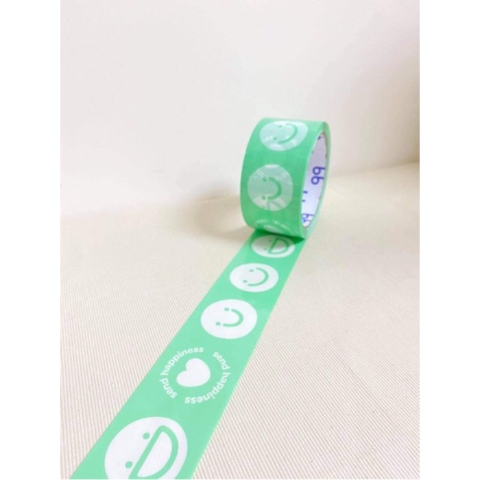 #TP07 Smiley Tape Green 50cm - 1PC