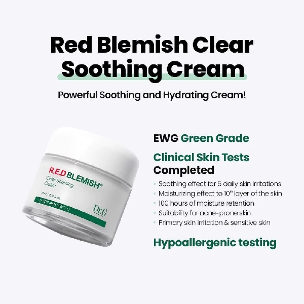 Dr.G Red Blemish Clear Soothing Cream 70ml/គ្រីមលាបមុខ