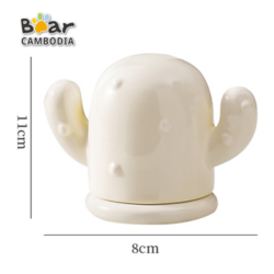 Cactus Toothpick Box - White