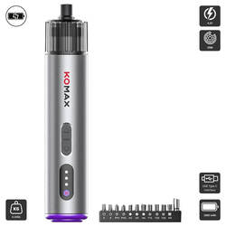 ទួណឺវីសប្រើថ្មក្បាលឆក់ (KOMX-V10) Cordless Screwdriver 4.2V 2000MAH 5MN