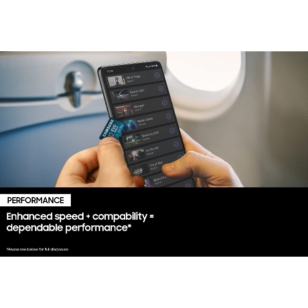 SAMSUNG EVO Select Micro SD-Memory-Card + Adapter, 256GB microSDXC 130MBs Full HD & 4K UHD