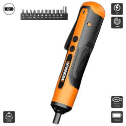 ទួណឺវីសប្រើថ្មក្បាលឆក់ (KOMV5) Cordless Screwdriver 3.6V 1300MAH 3.5NM