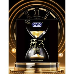 OLO Performa Black Condom 3pc ស្រោមអនាម័យស្តើង ពន្យារ (3pcs)