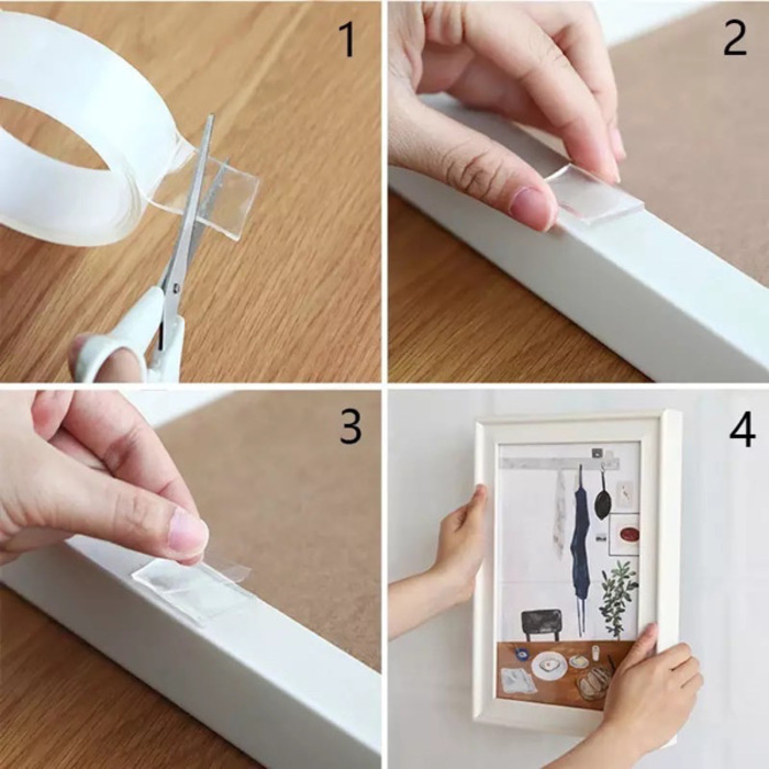 Transparent Double Sided Tape - Super Strong 