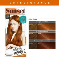 ថ្នាំកក់ពណ៌ MISE EN SCENE Hello Bubble Sunset Orange