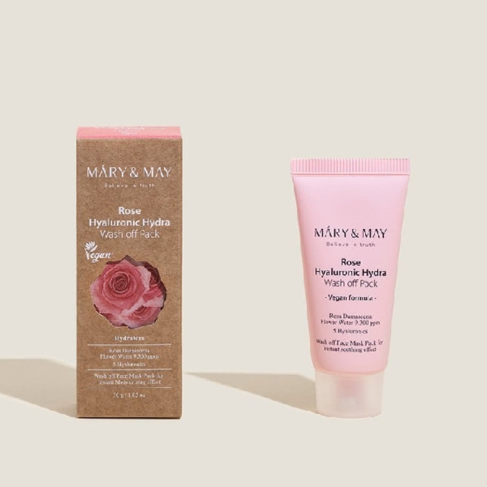 MARY & MAY Rose Hyaluronic Hydra Wash Off Pack