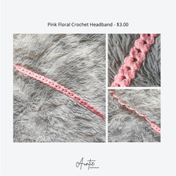 Handmade Floral Crochet Head Band