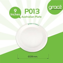 P013CL Classic Compostable Australian Plate 9inch x 50pcs