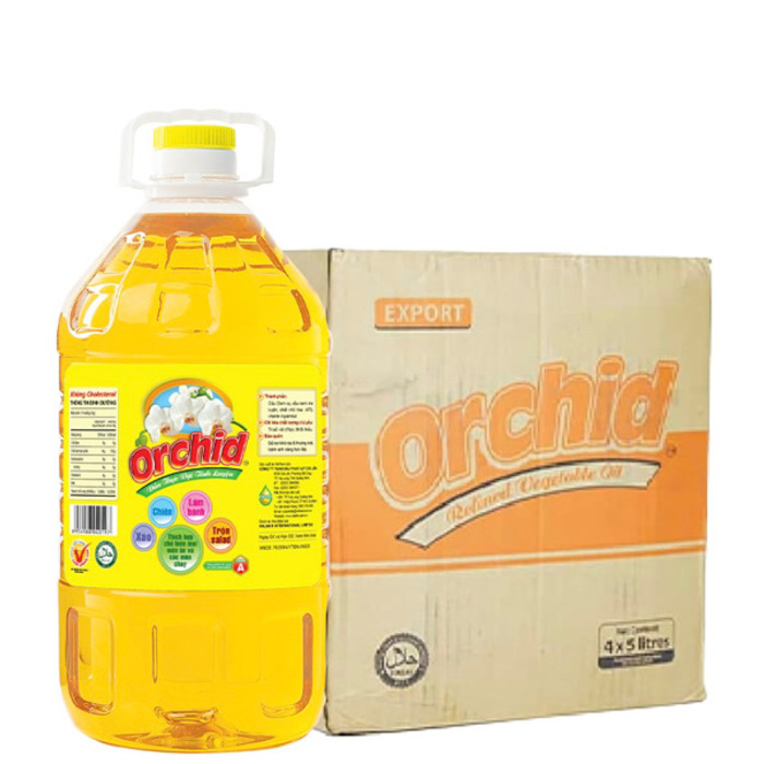 Orchid Cooking Oil 5L - 1 Case (4 Bottles)