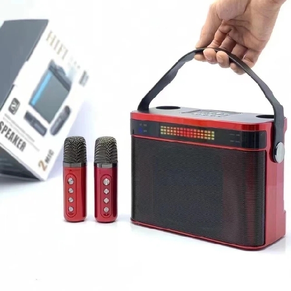 YS-224 Karaoke Speaker with Two Microphones 