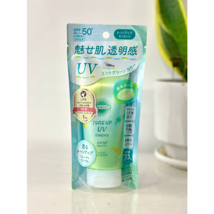 KOSE Suncut Tone Up UV Essence Mint Green