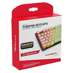 Double Shot PBT White Pudding (HyperX / Keycaps)