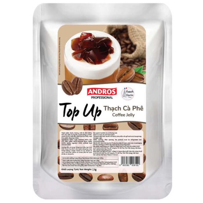 Andros To Up Coffee Jelly 1KG-8packs