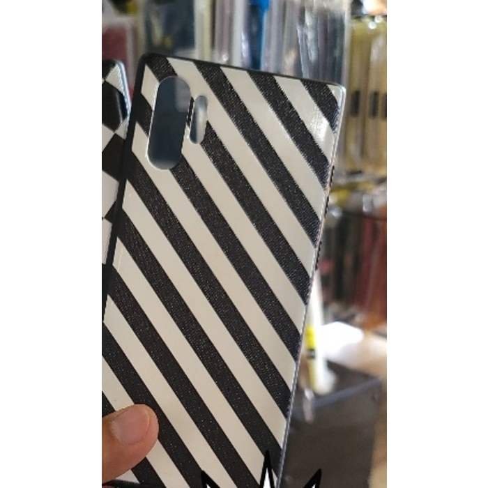 សំបកជ័រការ៉ូ ឆ្នូតខ្មៅ Samsung Galaxy Note 10 Pro
