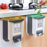 Folding Kitchen Trash Can 