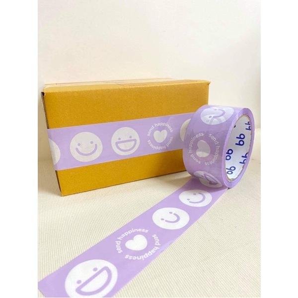 #TP06 Smiley Tape Purple 50cm - 1PC