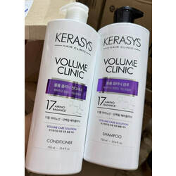 KERASYS Volume Clinic Shampoo and Conditioner (For damage hair)-750ml