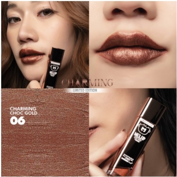 MELIPs by MEDENT Charming Metallic Lips 3g No.06 Charming Choc Gold