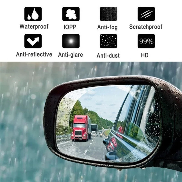 2PCS Car Sticker Rainproof Film