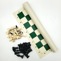 Chess Mat 50cm Plastic Pieces