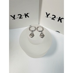 Tongue Heart Hoop Earrings