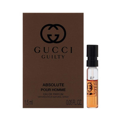 GUCCI GUILTY ABSOLUTE EAU DE PARFUM SPRAY VIAL FOR MEN 1.5ml ទឹកអប់