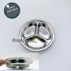 ចានអុីណុក 3 ប្រលោះ 20cm