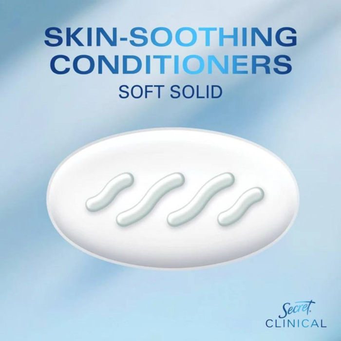 [ Secret ] Secret Clinical 72 HR Soft Solid Antiperspirant/Deodorant in the "Light & Fresh" scent