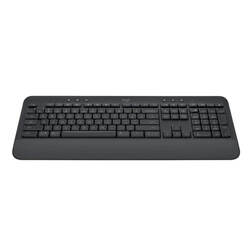 Logitech K650 Signature Wireless & Bluetooth keyboard, equipped for everyday work and comfort- Graphite